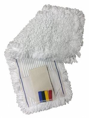 картинка Насадка для швабры МОП 40 см., плоский, микрофибра петлевая, плетение тафтинг, крепление карман+ушки 