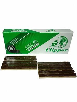 картинка Набор жгутов Clipper (коричневых, коротких) 102 мм. (упаковка 50 шт.) 