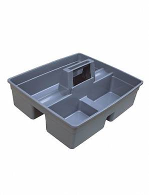 картинка Пластиковый контейнер-лоток для аксессуаров, цвет серый 