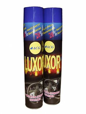 картинка Очиститель-полироль для пластика LUXOR ACG. Аэрозоль с ароматом "Виноград" , 750 мл. автохимия для салона