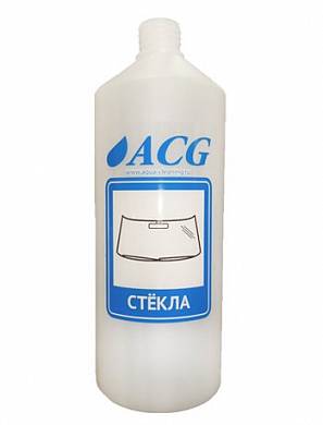 картинка Бутылка пластиковая для распылителя, этикетка ACG "СТЁКЛА", 1 литр 