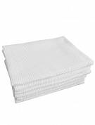 картинка Вафельное полотенце с оверлоком 45х70 см. 50 штук в упаковке вафельная в рулонах
