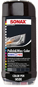 картинка Полироль цветная с воском + карандаш NanoPro 500 мл  (черный) SONAX, 296100